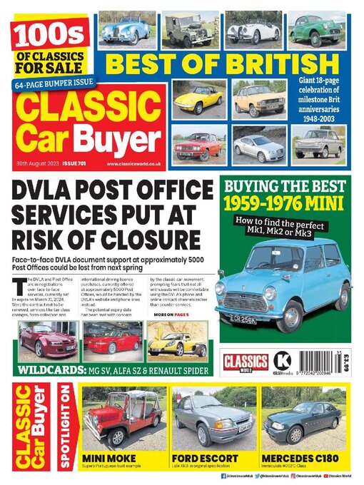 Kelsey Publishing Ltd作のClassic Car Buyerの作品詳細 - 貸出可能